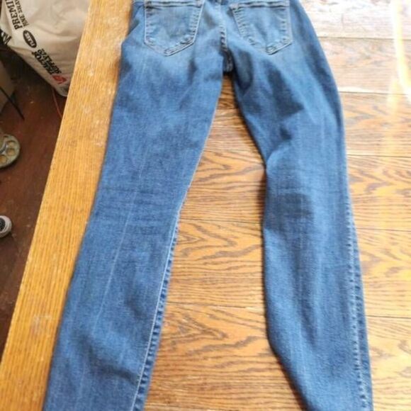 MOTHER The Looker Raw Hem Skinny Jeans in Groovin Sz 25 - Picture 5 of 7